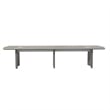 Mayline Medina Series 14' Conference Table in Gray Steel
