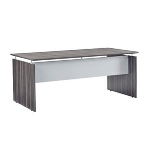 Mayline Medina Series 63&quot Computer Desk in Gray Steel