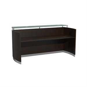 Mayline Medina Series 87&quot Reception Station in Mocha