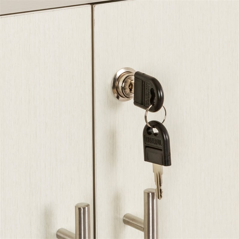 Mayline Medina Series Low Wall Cabinet with Doors in Sea Salt