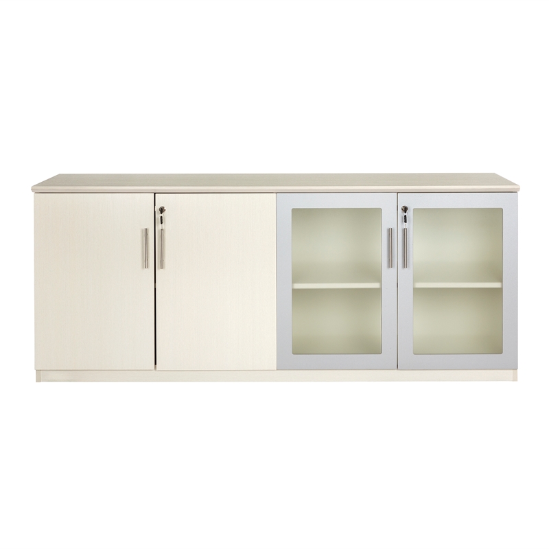Mayline Medina Series Low Wall Cabinet with Doors in Sea Salt