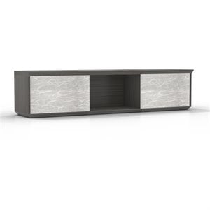 Mayline Sterling Series 72&quot Wall Mount Hutch in Driftwood