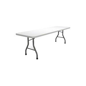 Mayline Event Series 96&quot Folding Table in Dark Gray and White