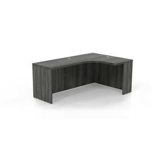 Mayline Aberdeen 72&quot&quot Right Extended Corner Computer Desk in Gray