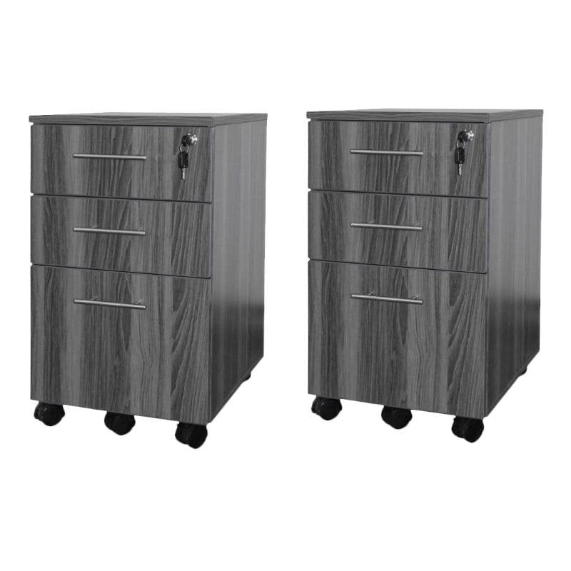 Mayline Value Pack Pedestal (Box-Box-File) in Gray Steel (Set of 2)