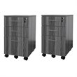 Mayline Value Pack Pedestal (Box-Box-File) in Gray Steel (Set of 2)