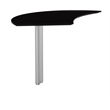 Mayline Medina Curved Desk Extension (Left) in Mocha