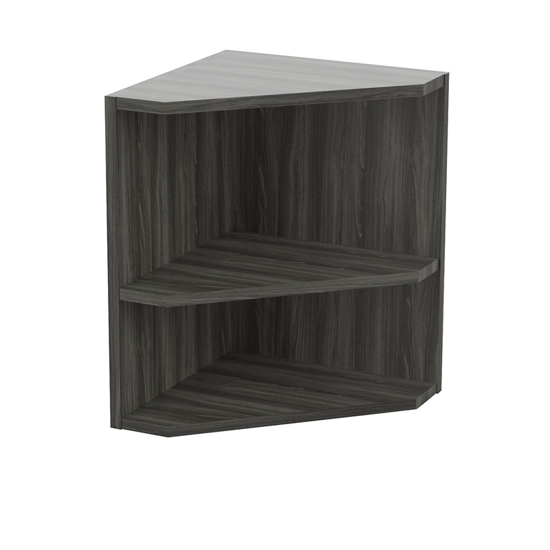 Mayline Medina Corner Support for Hutch in Gray Steel