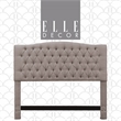 Elle Decor Celeste Queen Size Headboard Brown Weave