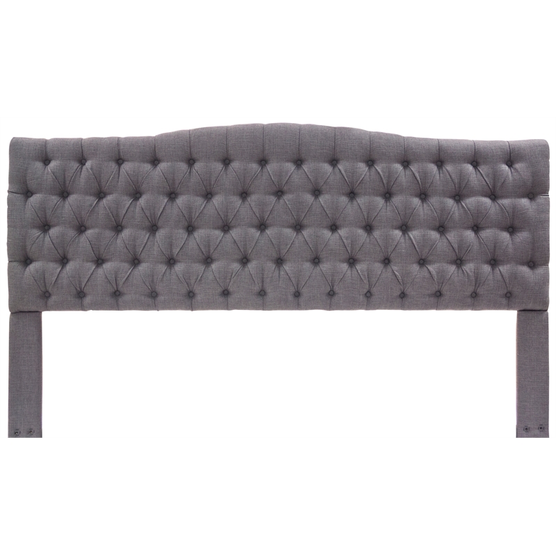 Elle Decor Celeste King Size Headboard Gray Weave