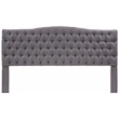 Elle Decor Celeste King Size Headboard Gray Weave