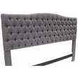 Elle Decor Celeste King Size Headboard Gray Weave