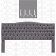 Elle Decor Celeste King Size Headboard Gray Weave