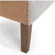 Elle Decor Mid-Century Wingback Accent Chair in Beige