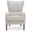 Elle Decor Mid-Century Wingback Accent Chair in Beige