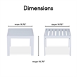 Elle Decor Paloma Outdoor Side Table White