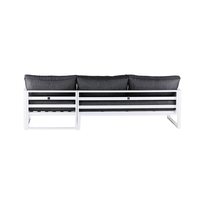 Elle Decor Paloma Outdoor Sectional Sofa White