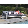Elle Decor Paloma Outdoor Sectional Sofa White