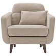 Elle Decor Chloe Arm Chair in Beige