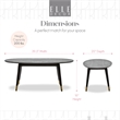 Elle Decor Clemintine Coffee Table in French Cocoa