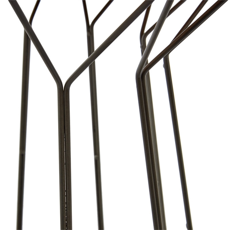 Elle Decor Fleur End Table in Noir Black