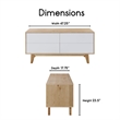 Elle Decor Giselle Sideboard in French Oak