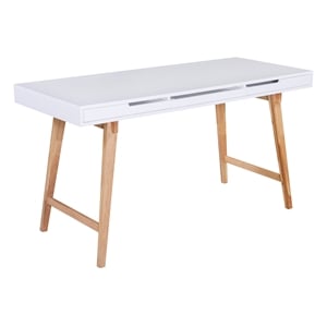 Elle Decor Giselle Writing Desk in French White
