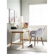 Elle Decor Giselle Writing Desk in French White