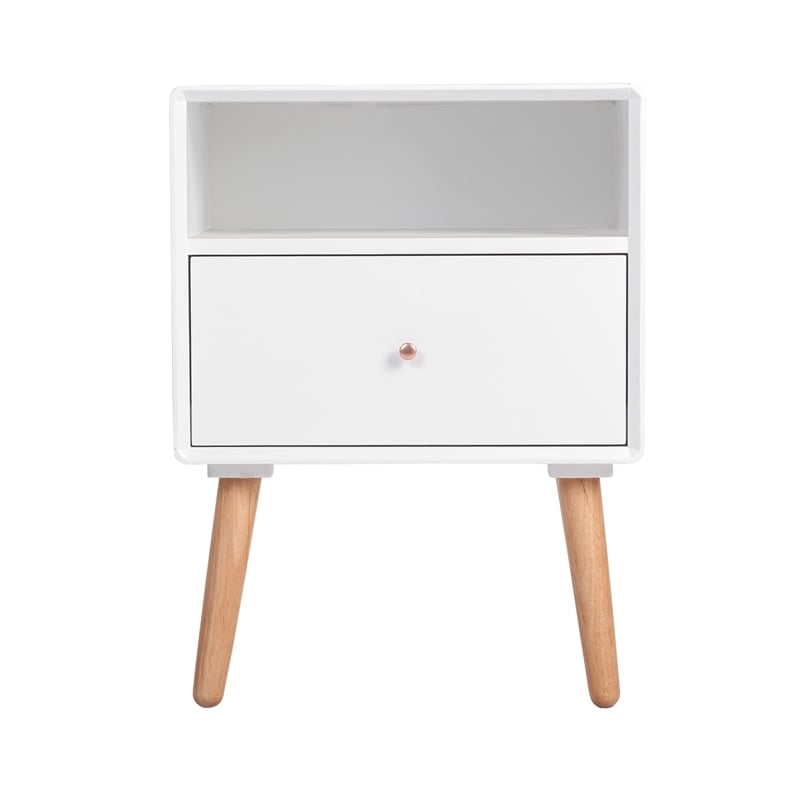 Elle Decor Lilou End Table in French White