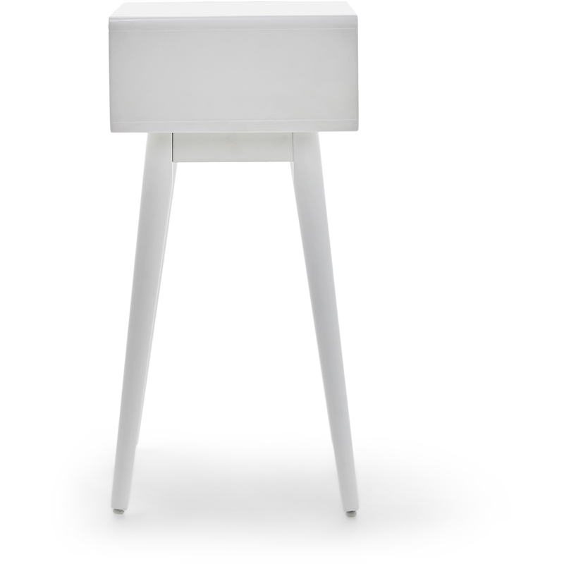 Elle Decor Rory 1 Drawer Side Table in French White