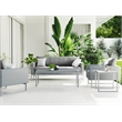 Elle Decor Tropez Arm Chair in French Gray Mesh
