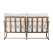 Elle Decor Mirabelle Outdoor Sofa in White and French Gold