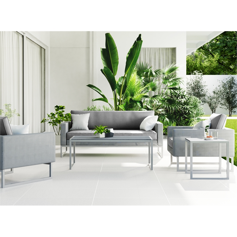Elle Decor Tropez Sofa French Gray Mesh