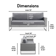 Elle Decor Tropez Sofa French Gray Mesh