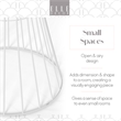 Elle Decor Lulu Modern Hourglass End Table with Metal Top for Bedroom White