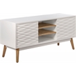 Elle Decor Aurie Media Console in French White