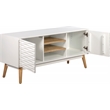 Elle Decor Aurie Media Console in French White