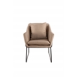 Elle Decor Odile Accent Chair in French Taupe