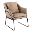 Elle Decor Odile Accent Chair in French Taupe