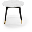 Elle Decor Clemintine Oval Coffee Table Marble Print