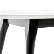 Elle Decor Clemintine Oval Coffee Table Marble Print
