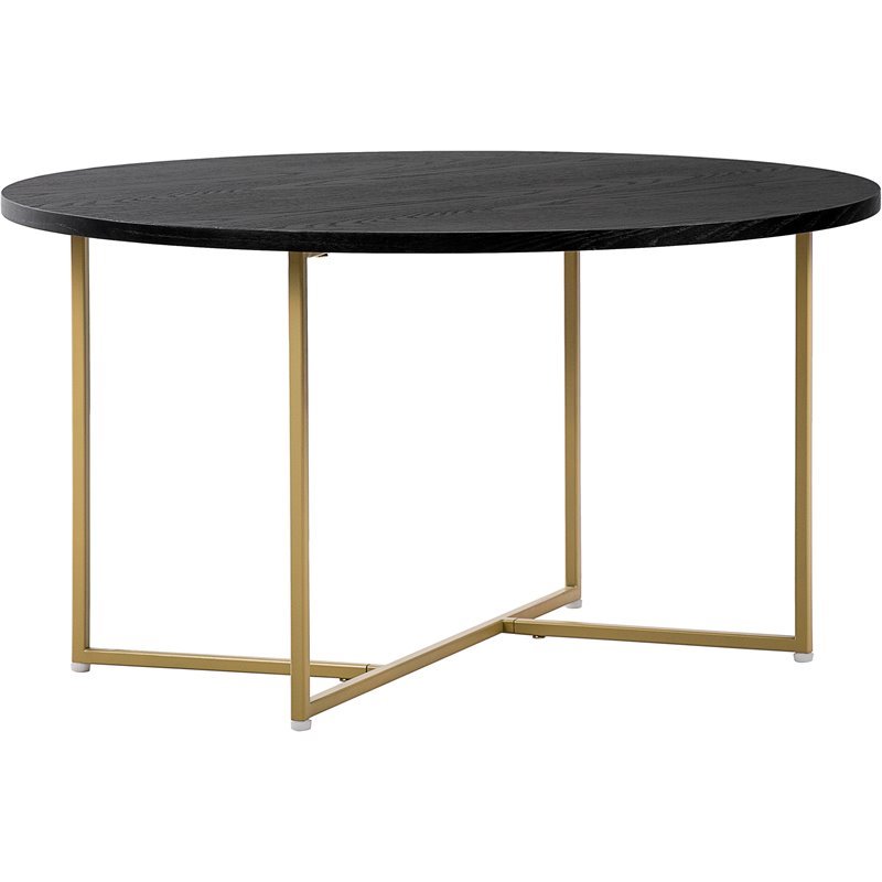 Elle Decor Ines Round Coffee Table Black