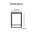 Elle Decor Julian Modern Side Table Black