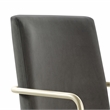 Elle Decor Giselle Gold Desk Chair French Light Gray Velvet