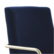 Elle Decor Giselle Gold Desk Chair Navy Blue Velvet