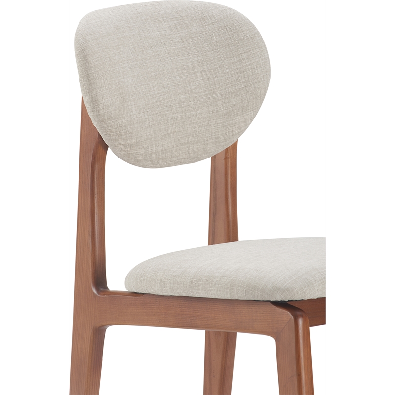 Elle Decor Coralie Dining Chair Set of 2 Light Gray