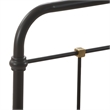 Elle Decor Renaud Parisian Metal King Bed Frame in Black
