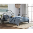 Elle Decor Astrid Queen Size Bed Black and Brass