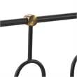 Elle Decor Astrid Vintage Style Metal King Bed Frame in Black