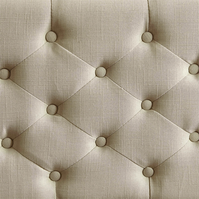 Elle Decor Collette Tufted Storage Bench Cream